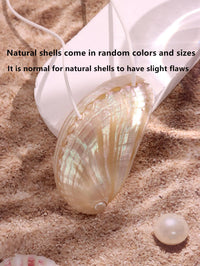Exaggerated Natural Shell Collarbone Chain Charm Necklace Rope Chain Y2K Summer Beach Vacation Charms Jewelry For Women