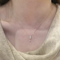 New 925 Silver Simple Stylish Pendant Necklace Women Marquise 5A Cubic Zirconia Wedding Daily Wear Exquisite Girls Fine Jewelry