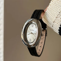 Oval Dial Watch Leather