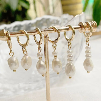 Gold Huggie Earrings