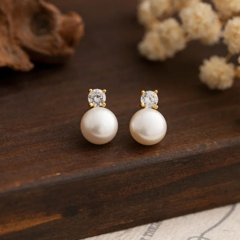 Freshwater Pearl Stud Earrings