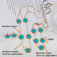 Bracelet Jewelry Set Necklace Earrings