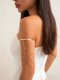 Crystal Tassel Arm Cuff