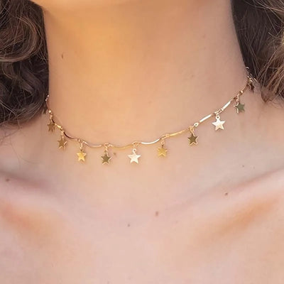 Gold Star Necklace