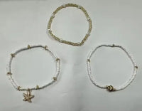 Starfish Shell Beaded Anklet