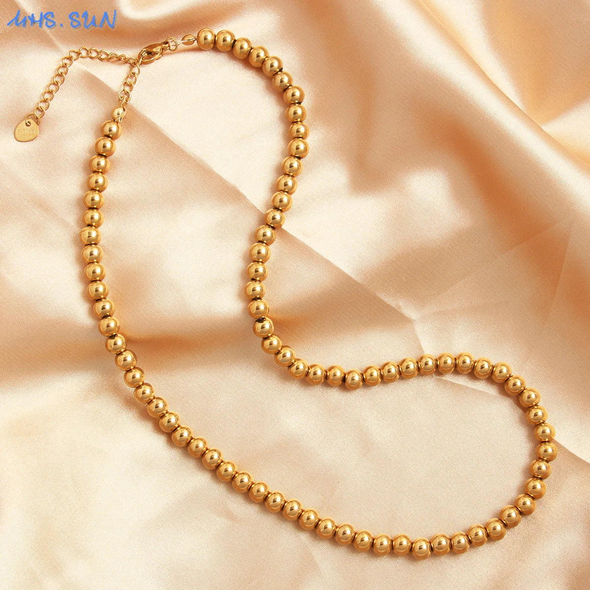 Gold Beaded Necklace