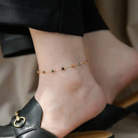 Natural Stone Bead Anklet