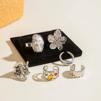 Baroque Pearl Combination Ring Six
