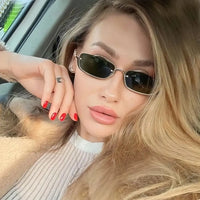 Small Square Sunglasses Metal
