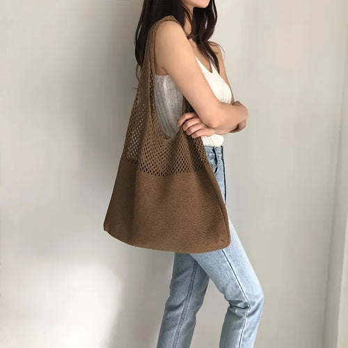 Capacity Hollow Crochet Bag Spacious