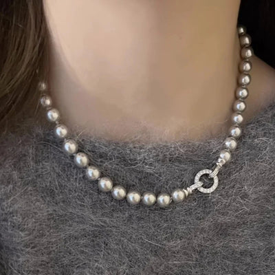Grey Pearl Necklace