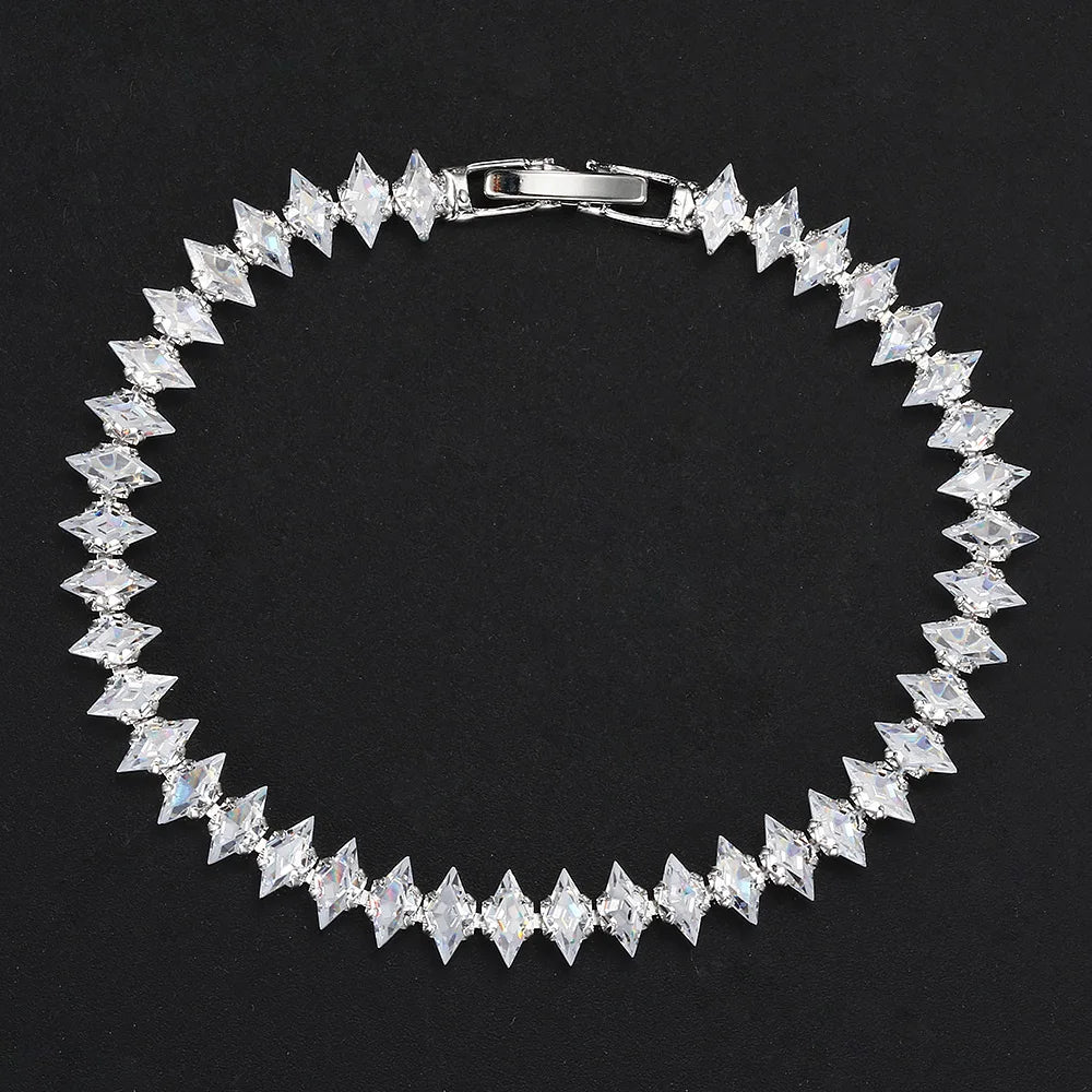 Cubic Zircon Hand Chain Crystal