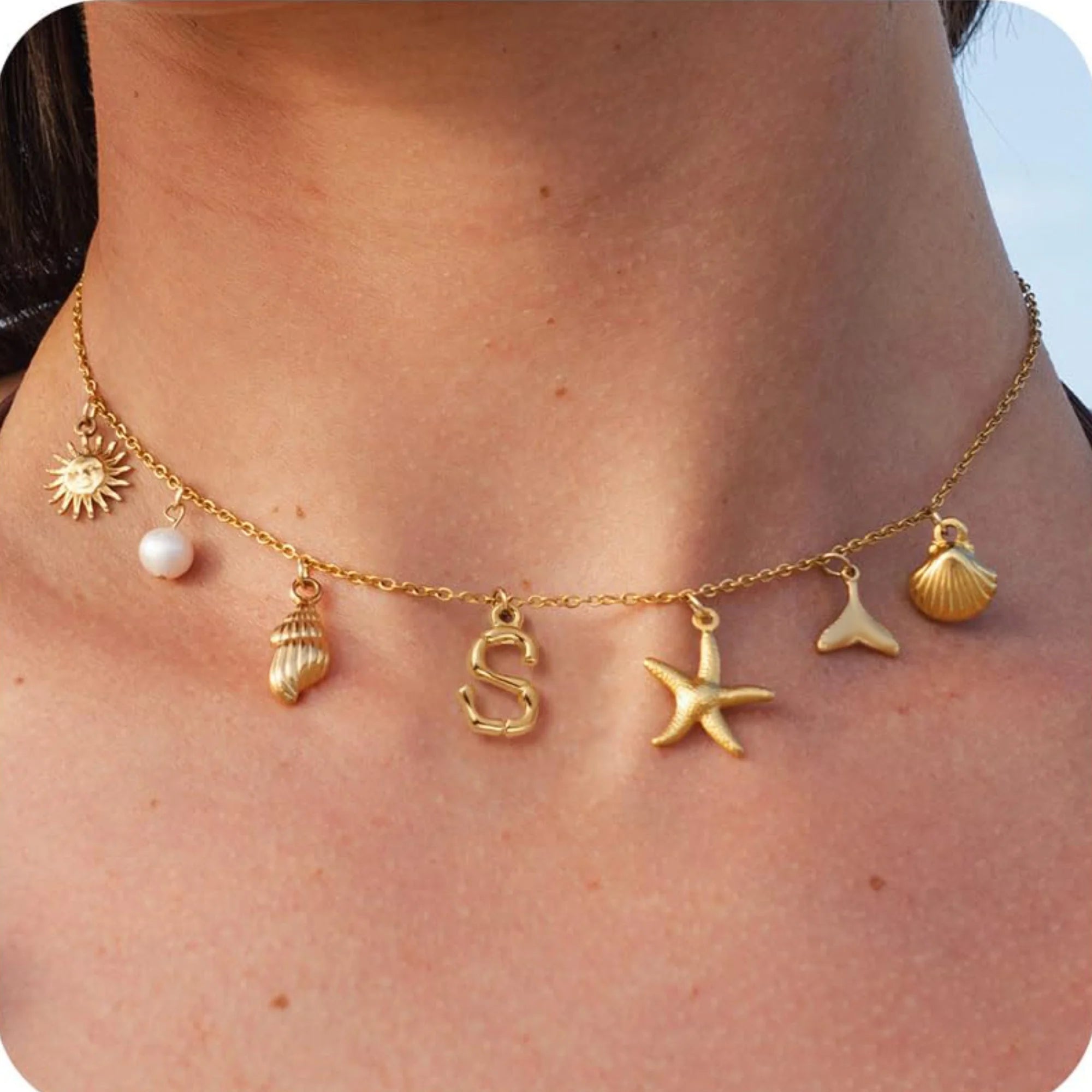 18K Gold-Plated Starfish Necklace
