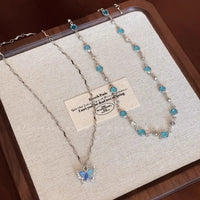 Shiny Zircon Bilayer Choker Clavicle