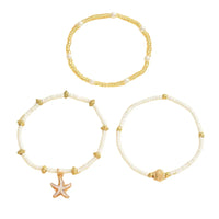 Shell Millet Bead Ankle Chain