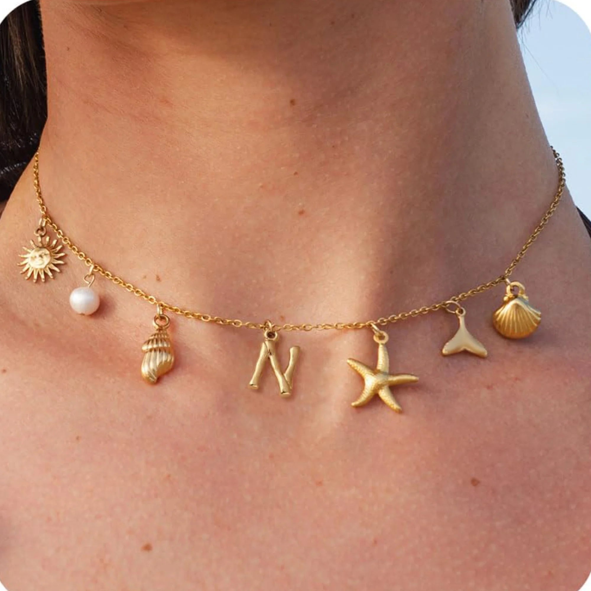 18K Gold-Plated Starfish Necklace