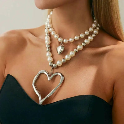 Heart Cross Necklace