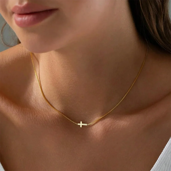Mini Cross Pendant Gold Sexy Necklace Jewelry