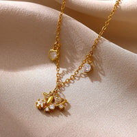 Elegant Zircon Multi-element Anklet For Women 18K Gold Plated Heart Stars Anklets Waterproof Foot Chain Beach Jewelry