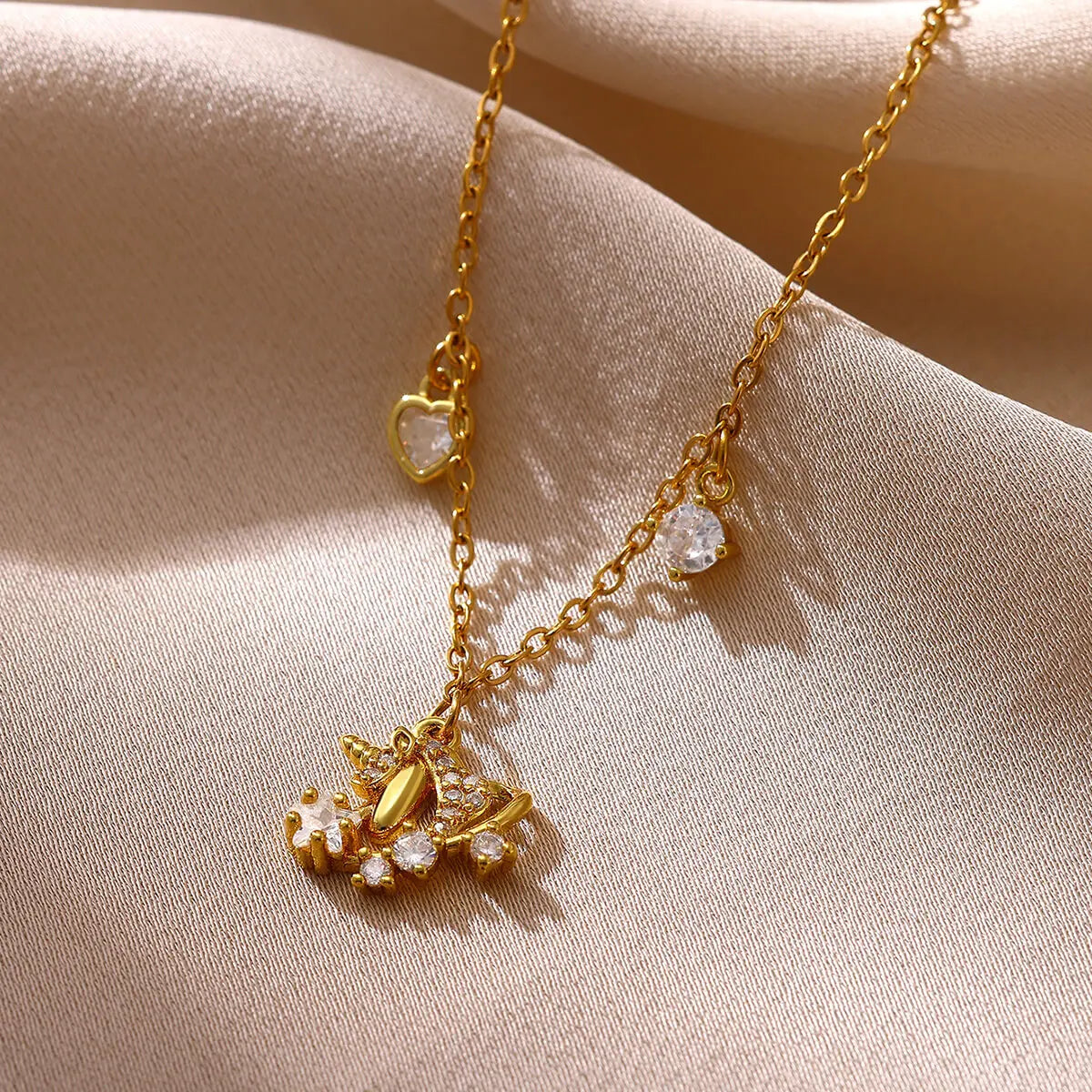 18K Gold-Plated Heart Anklet