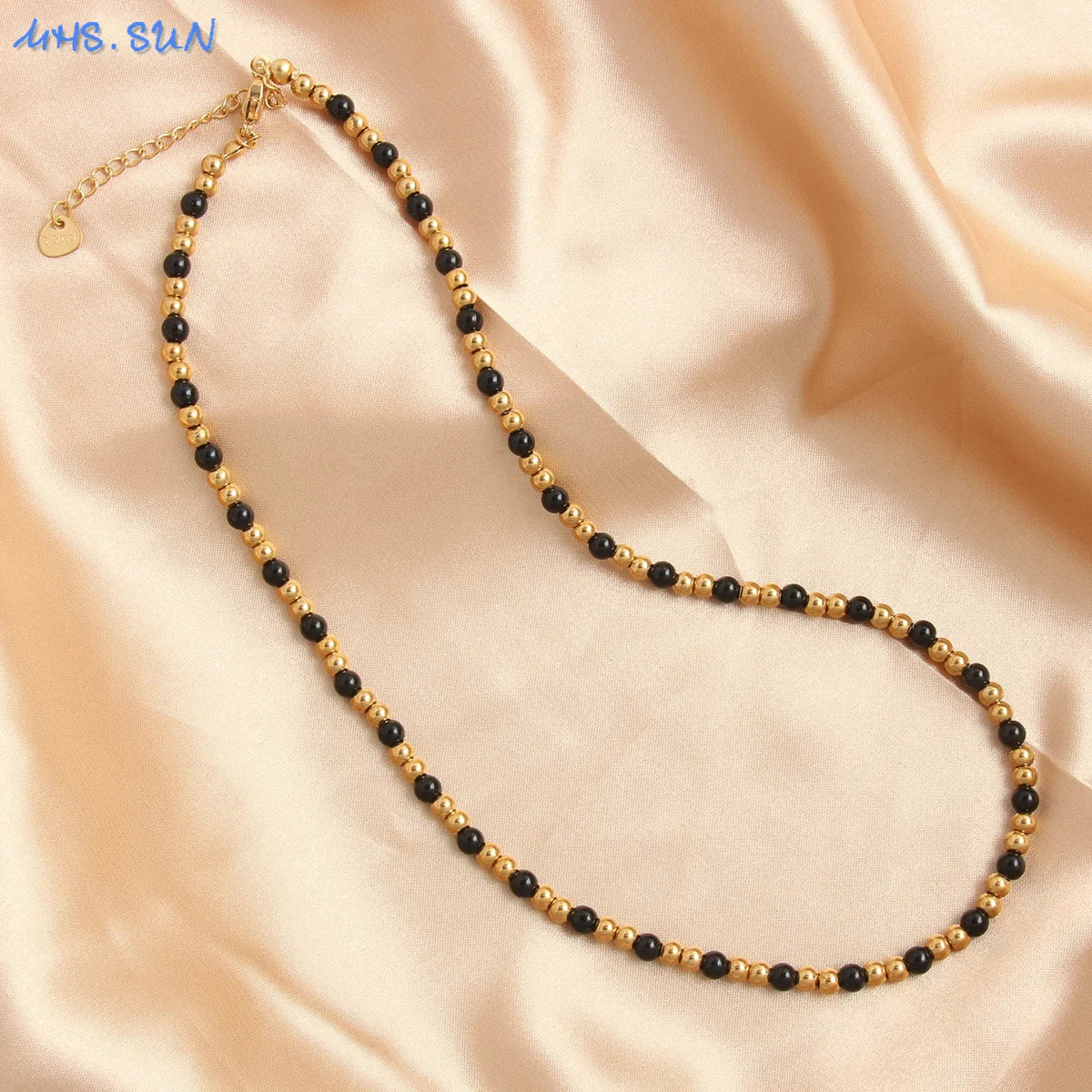 Gold Beaded Necklace
