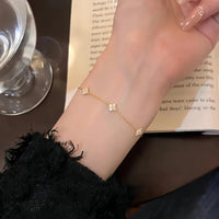 Leaf Flower Zircon Chain Luxury
