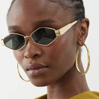 Fashion Hexagon Sunglasses Women Luxury Brand Design Unique Polygon Sun Glasses Men Vintage Small Frame Eyewear Shades