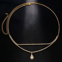 Crystal Double Chain Waist Chain