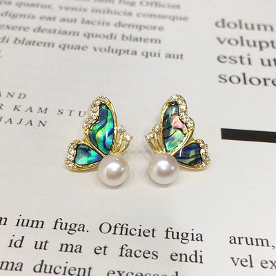 Gold Butterfly Earrings