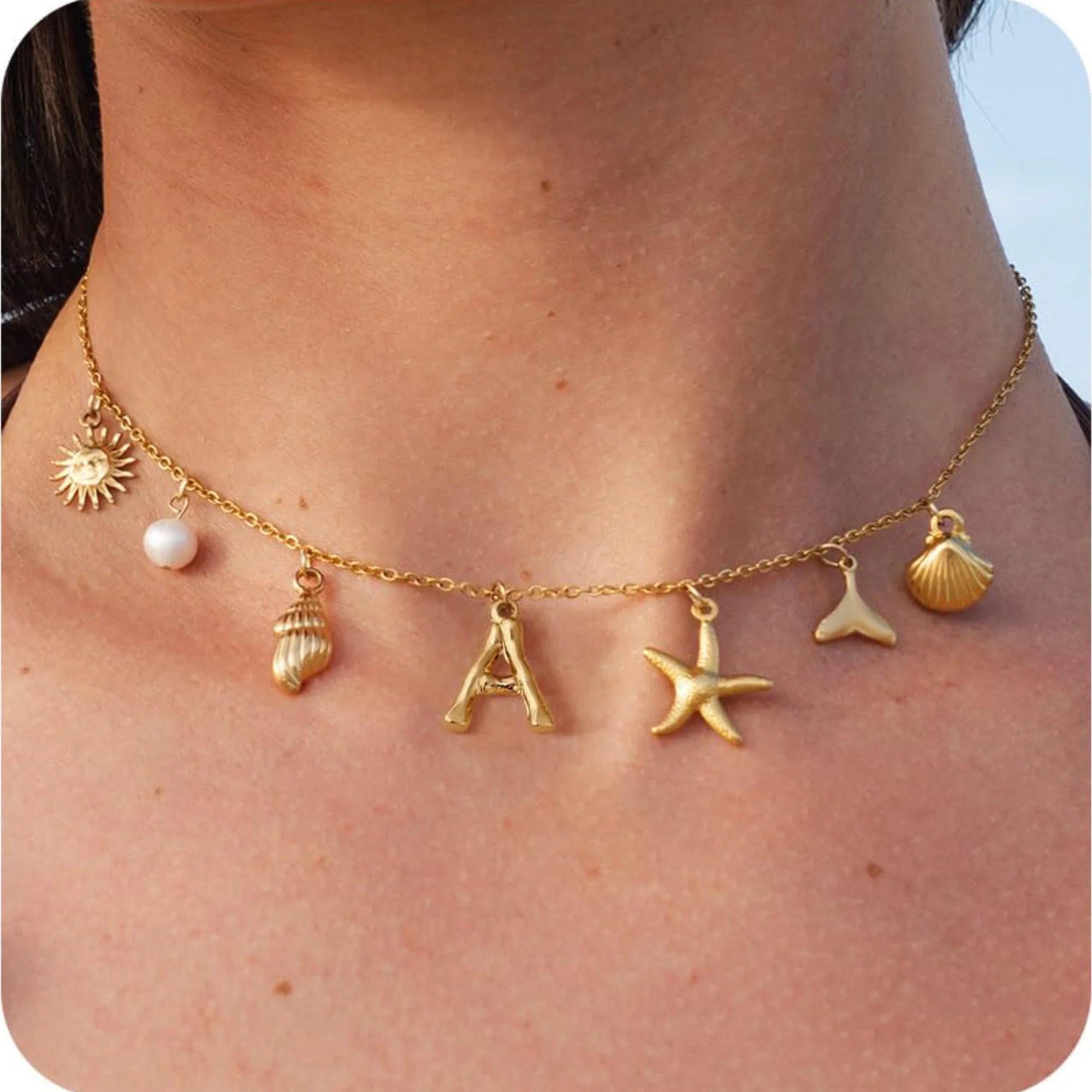 18K Gold-Plated Starfish Necklace