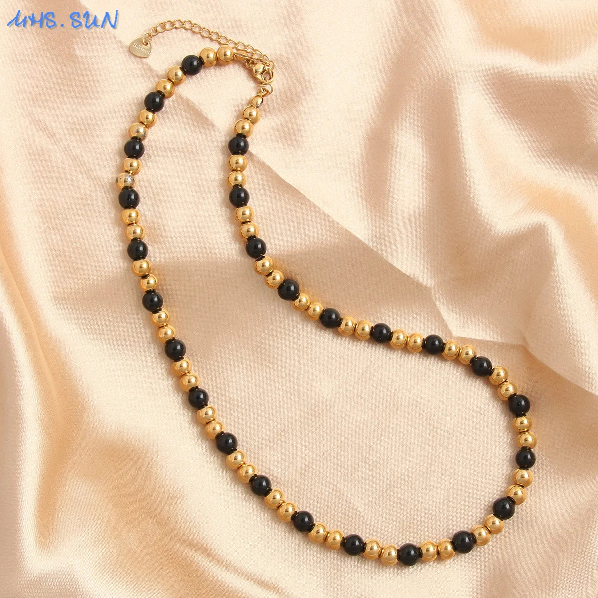Gold Beaded Necklace