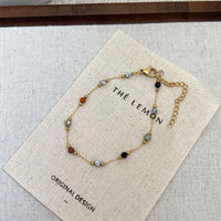 Natural Stone Bead Anklet