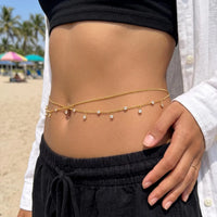 Rhinestone Tassel Waist Chain