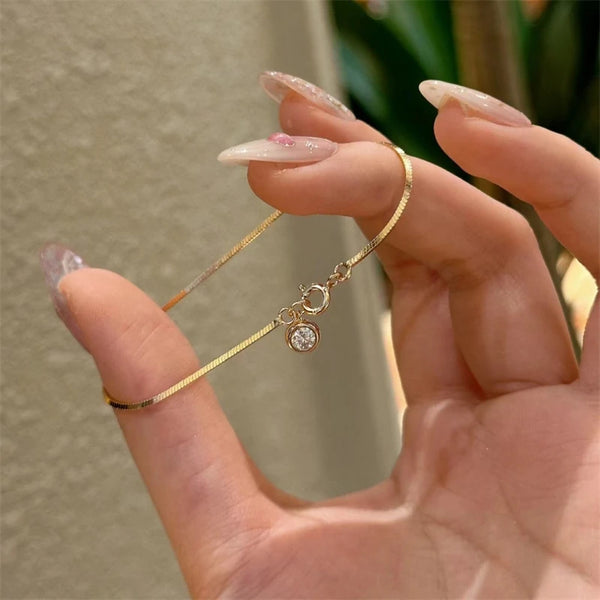 Zircon Charm Blade Chain S
