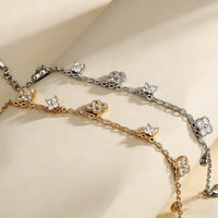 Mini Zirconia Flower Pendant Flower