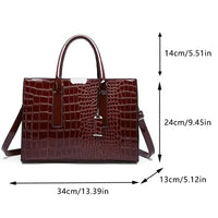Large Capacity Tote Bag Leather