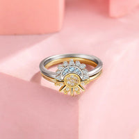 Sun & Moon Ring Set