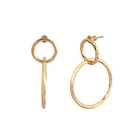Circle Linked Drop Earrings Girl
