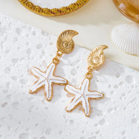 Dangle Metal Enamel Earring