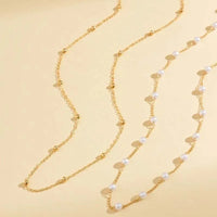 Pearl Bead Layered Waist Chain