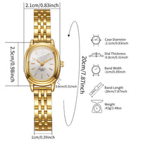 Elegant Oval Dial Women Quartz Watch Fashion Ladies Wristwatches Reloj Mujer Girls Clock Gift(Without Box)