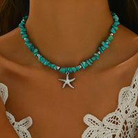 Rose Quartz Starfish Necklace