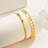 Layered Snake Chain Anklet Set