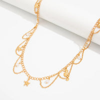 Sea Star Shell Pearl Waist Chain