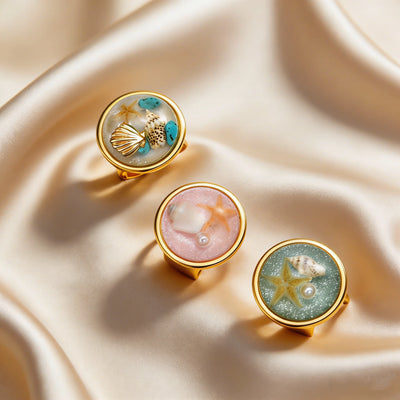 18K Gold-Plated Starfish Ring