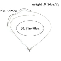 Angel Wing Zircon Waist Chain