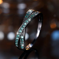 White Zircon Thin Rings Jewelry