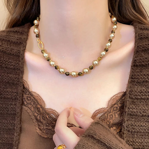 Champagne Pearl Necklace