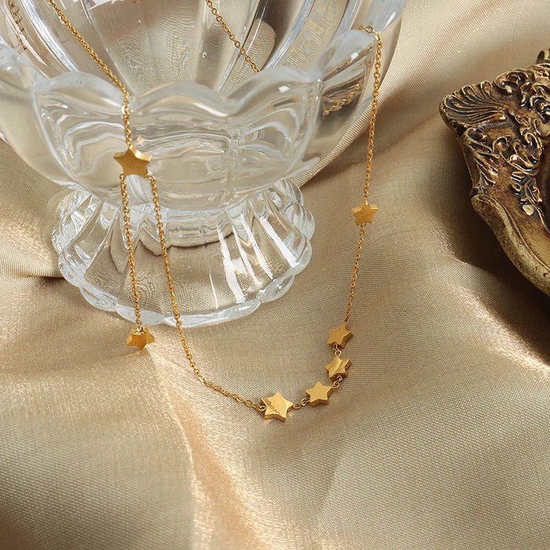 18K Gold-Plated Star Necklace
