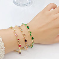 Flower Rhinestone Bracelet Necklace Jewelry